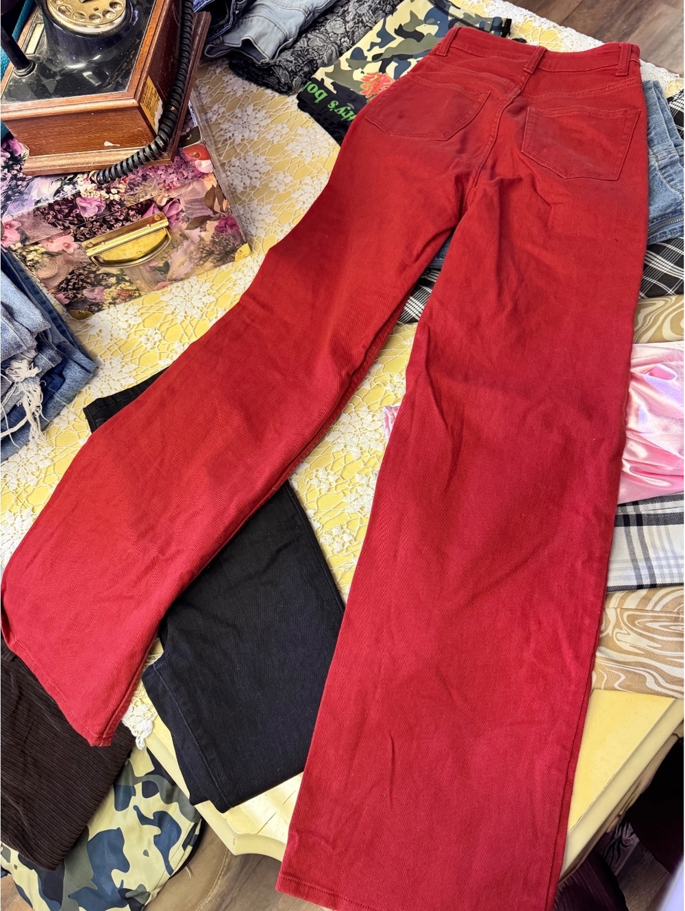 H&M red jeans